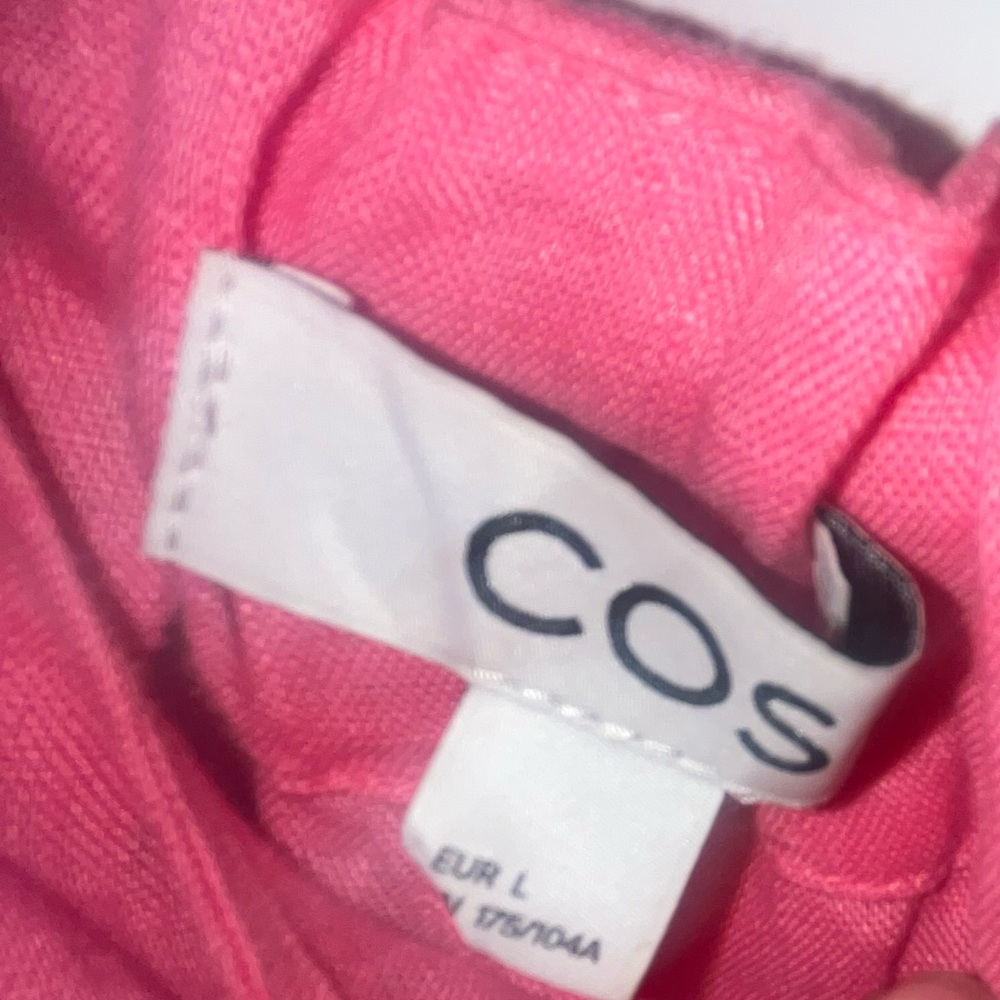COS Vibrant Pink linen sun Dress - Picture 4 of 5